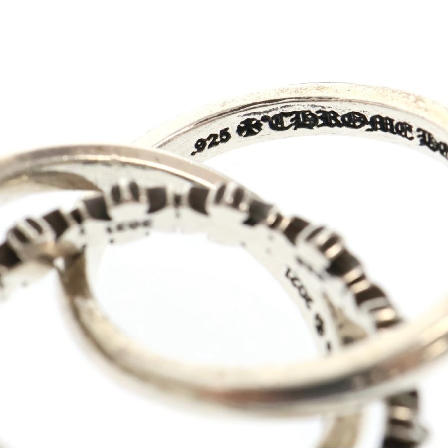 新品！chrome hearts 3連リングtiny e ch pls band