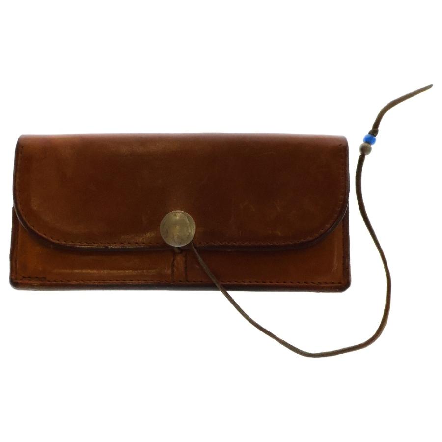 goro's ゴローズ　二つ折り　長財布 ブラウン　正規品 goro's（ゴローズ） コンチョ付き レザーウォレット 二つ折り長財布