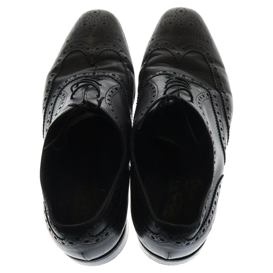 PRADA プラダ ウィングチップ フルブローグ レースアップレザードレス