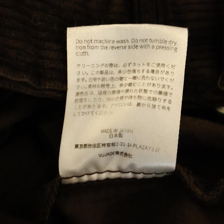 Vuja De ブジャ デ JUDE CORDUROY TROUSERS コーデュロイパンツ