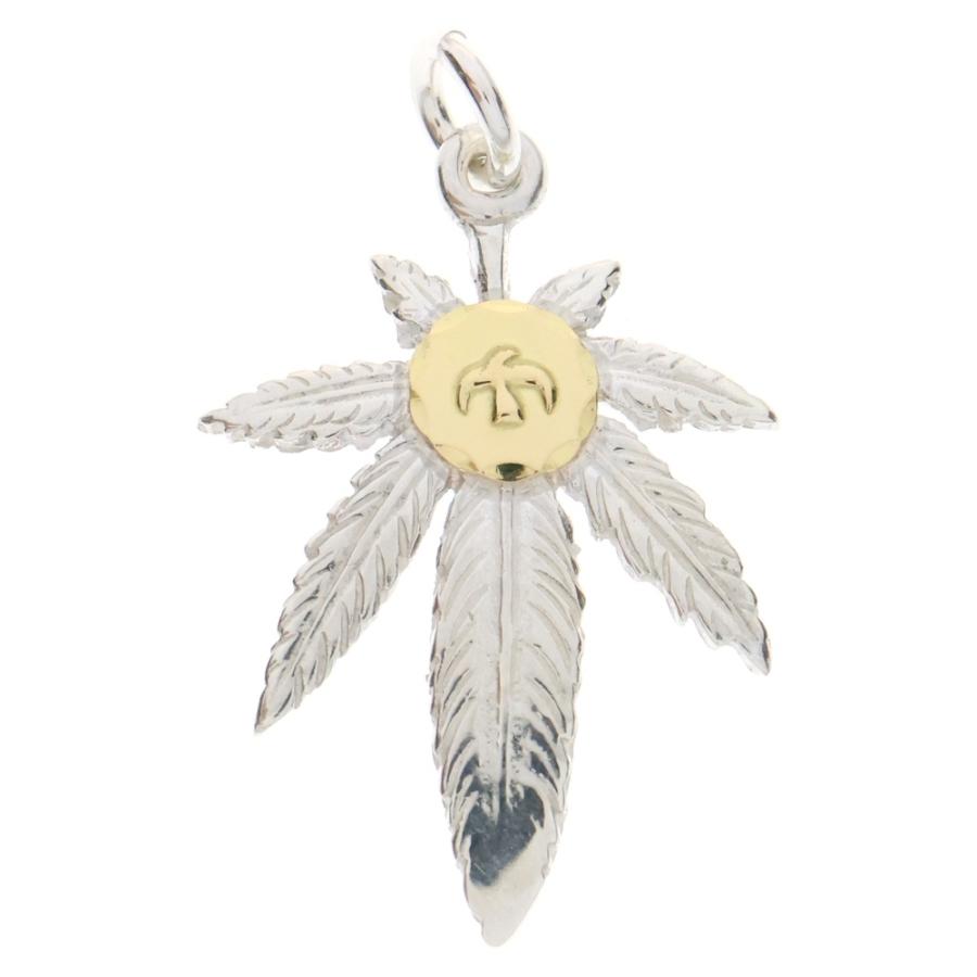 goro's（ゴローズ） K18付きグラス大 ペンダントトップ シルバー