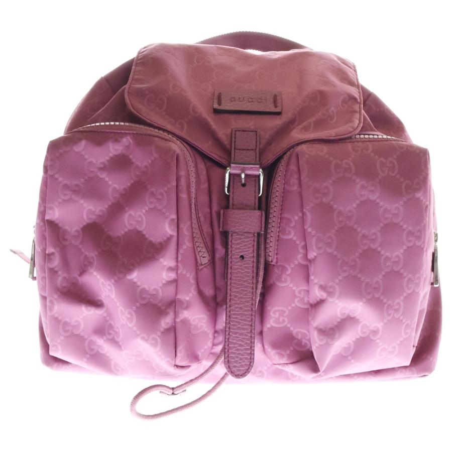 GUCCI（グッチ） GGスプリーム フラップバックパック 406361 ピンク