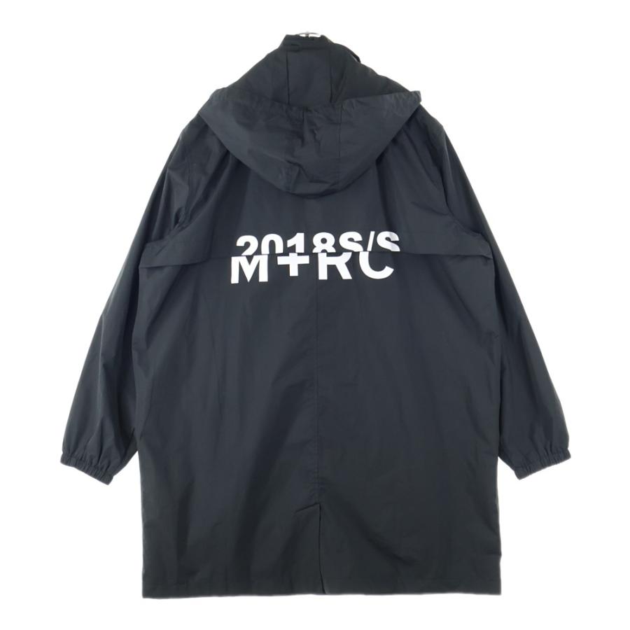 M+RC NOIR（マルシェノア） フード付き オーバーサイズコート ブラック