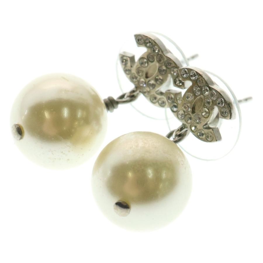 CHANEL（シャネル） CCマーク パール ピアス 2P シルバー/ホワイト