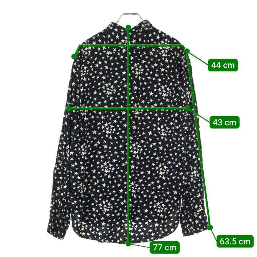 SAINT LAURENT PARIS サンローランパリ 16AW スター総柄 長袖シャツ