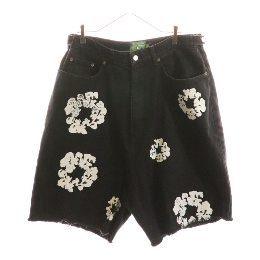 お*う様 Denim Tears デニムティアーズ ハーフパンツ mサイズ DENIM TEARS デニムティアーズ フラワーモチーフ カットオフ ハーフ