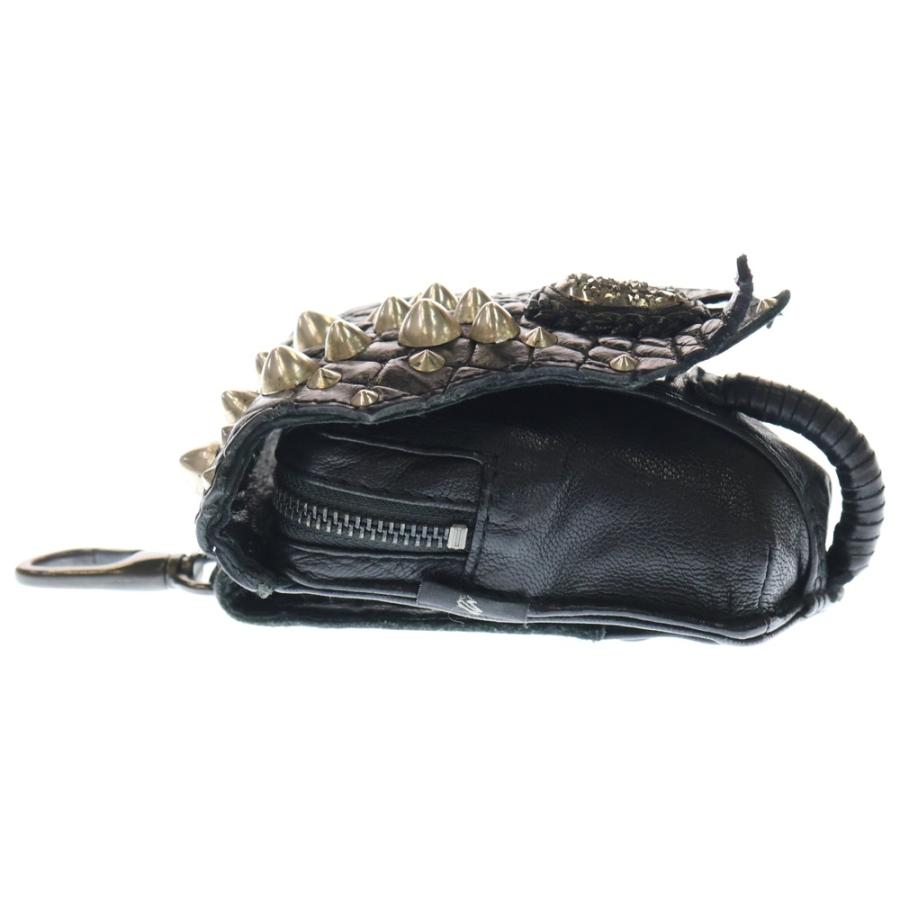 KMRii（ケムリ） レザースタッズ ウエストポーチ ブラック : BRING