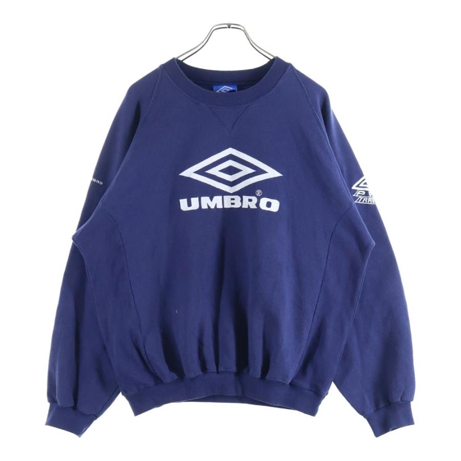 Umbro ネイビー スウェットシャツ umbro（アンブロ） フロントロゴ スウェットシャツ トレーナー