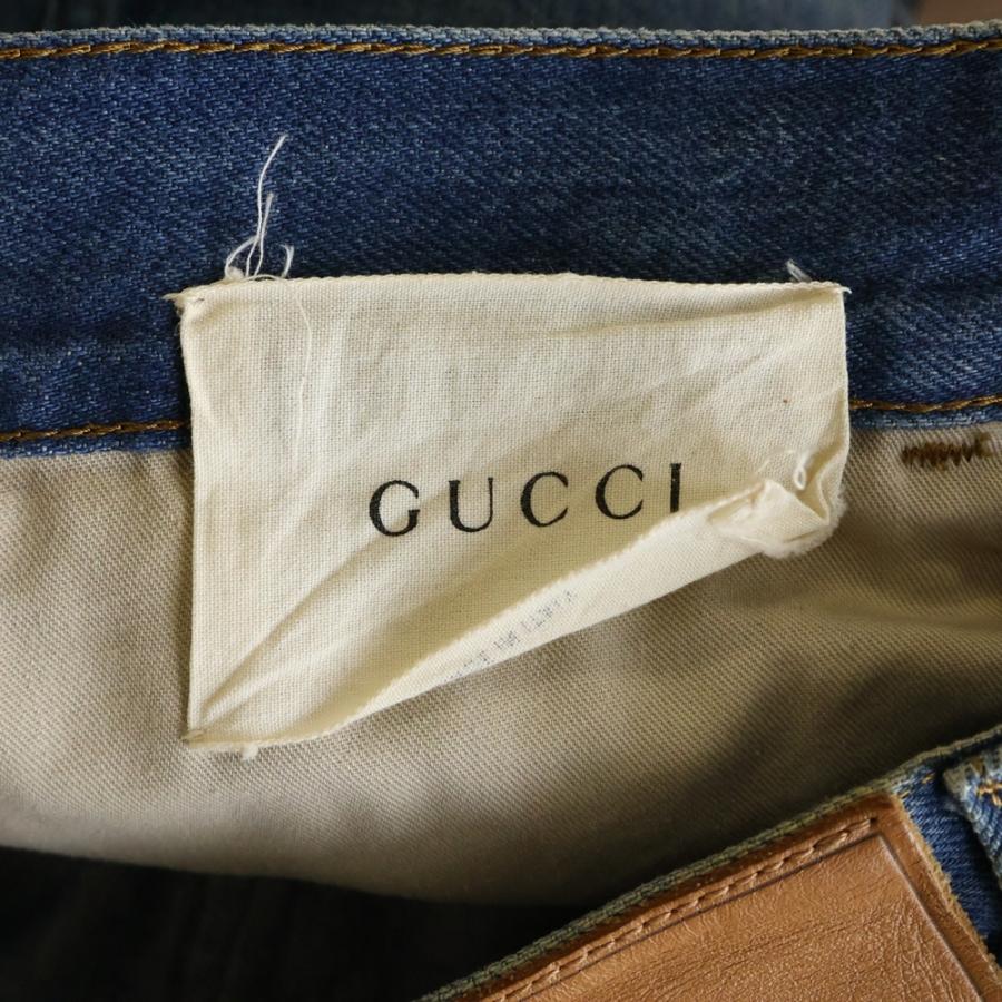 GUCCI（グッチ） 17AW Snake Embroidery Denim Pant スネーク