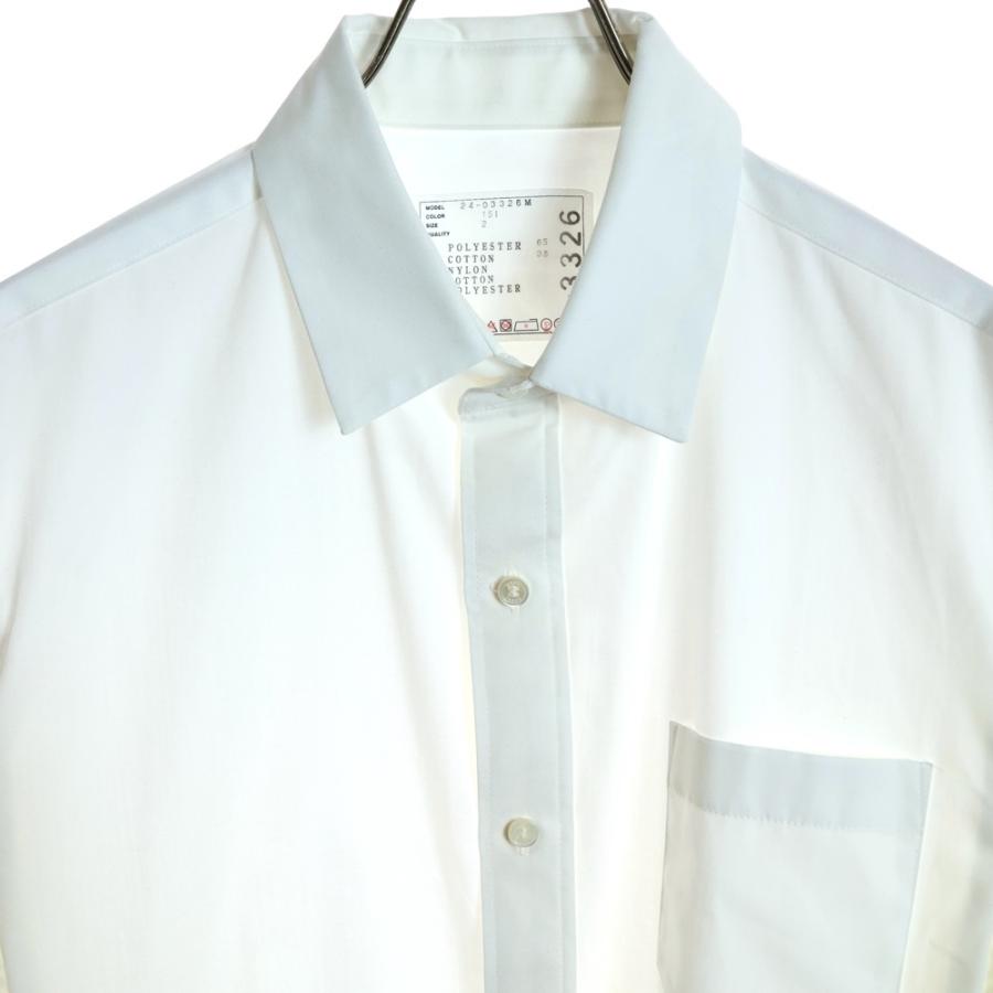 sacai（サカイ） COTTON POPLIN SHIRT コットン ポプリン 長袖シャツ