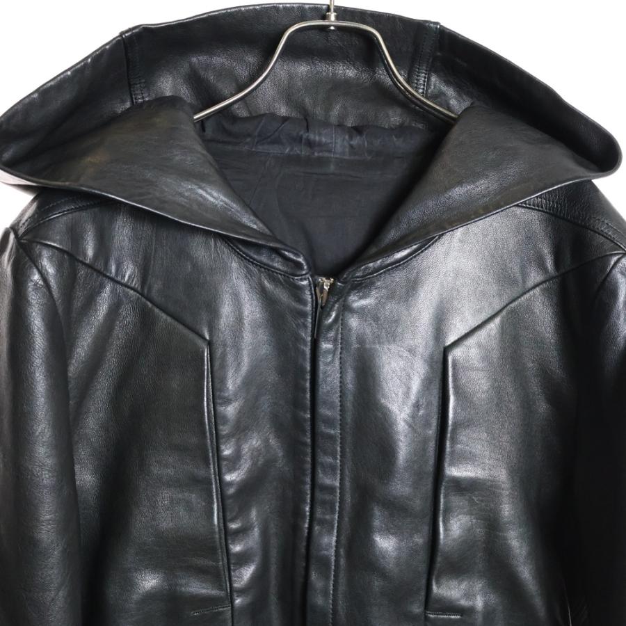 期間限定値下げ　 Rick Owensブラックレザージャケット Rick Owens（リック・オウエンス） 【値下げ】RICK OWENS レザー