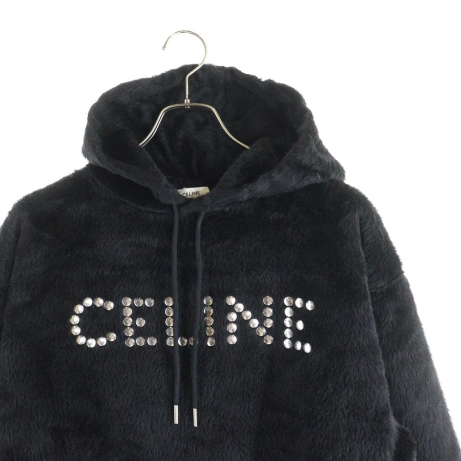 CELINE セリーヌ エディ期 スタッズロゴ アルパカウール プルオーバー