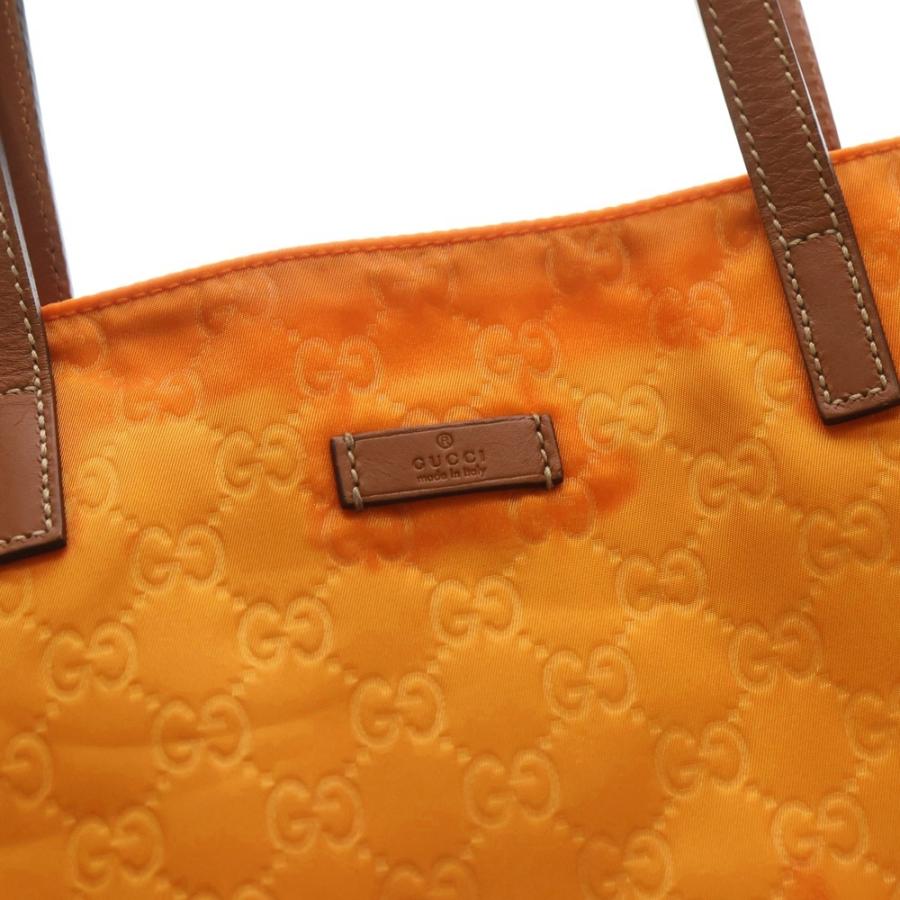 GUCCI（グッチ） GGナイロン トートバッグ ハンドバッグ レザー