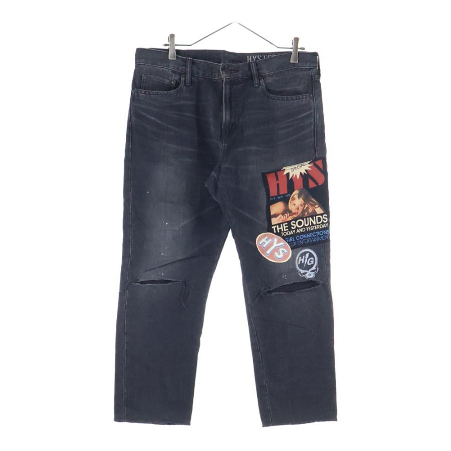 新品 Hysteric Glamour ダメージ加工 デニム パンツ M HYSTERIC GLAMOUR（ヒステリックグラマー） ダメージ加工 リメイク