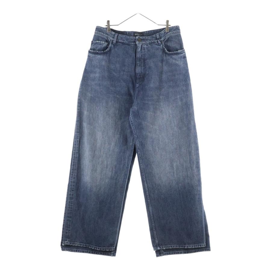 さ*ら様 Balenciaga 23aw ストレートバギーワークデニム BALENCIAGA（バレンシアガ） 23AW DOUBLE FRONT WIDE LEG JEANS 767979