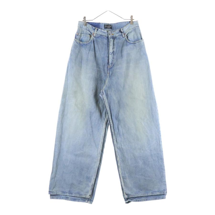 【美品】バレンシアガ ワイド デニム BALENCIAGA（バレンシアガ） 23AW DOUBLE FRONT WIDE LEG JEANS 767979