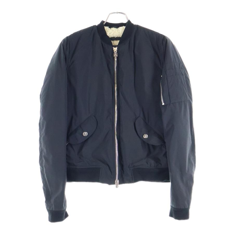 限定値引　激レア　クロムハーツ　カシミヤジャケット CHROME HEARTS（クロムハーツ） MA-1 ダガージップ 裏地ボアブルゾン