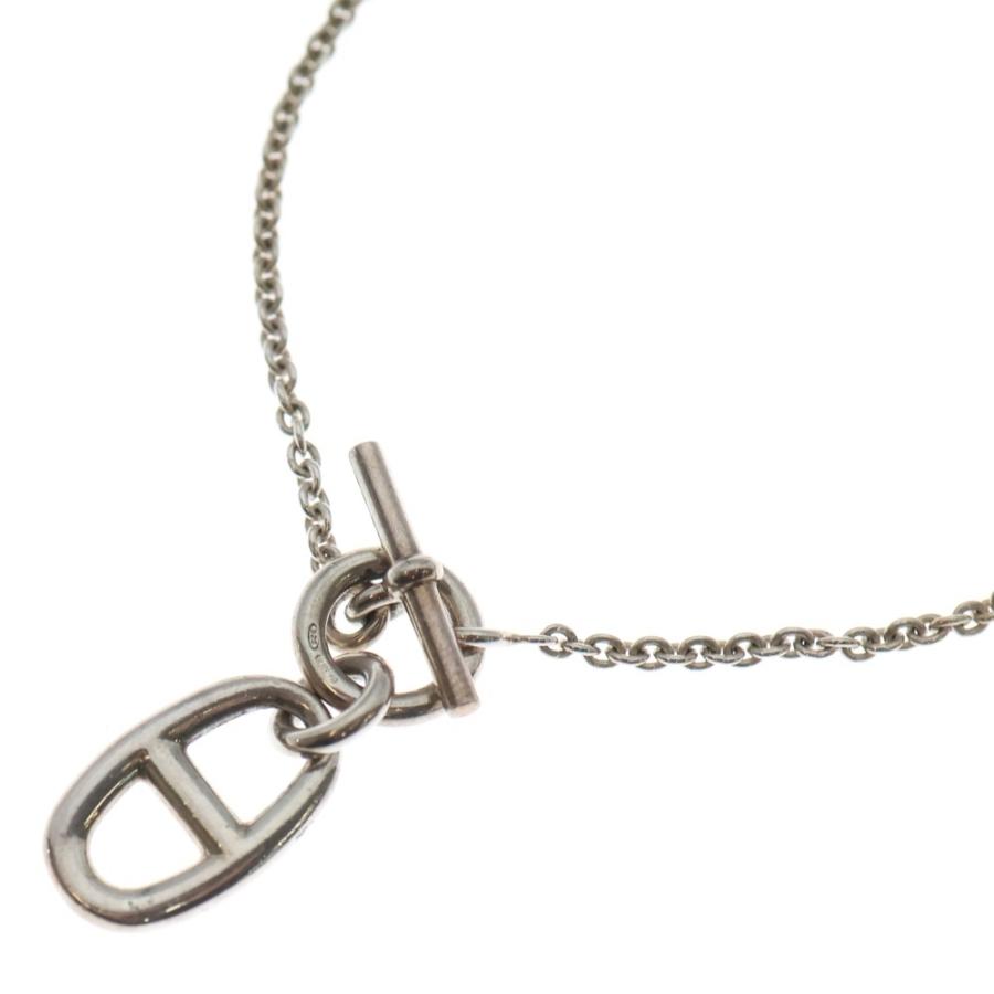 HERMES シェーヌダンクルアミュレットネックレス シルバー HERMES（エルメス） シェーヌダンクルアミュレット ネックレス