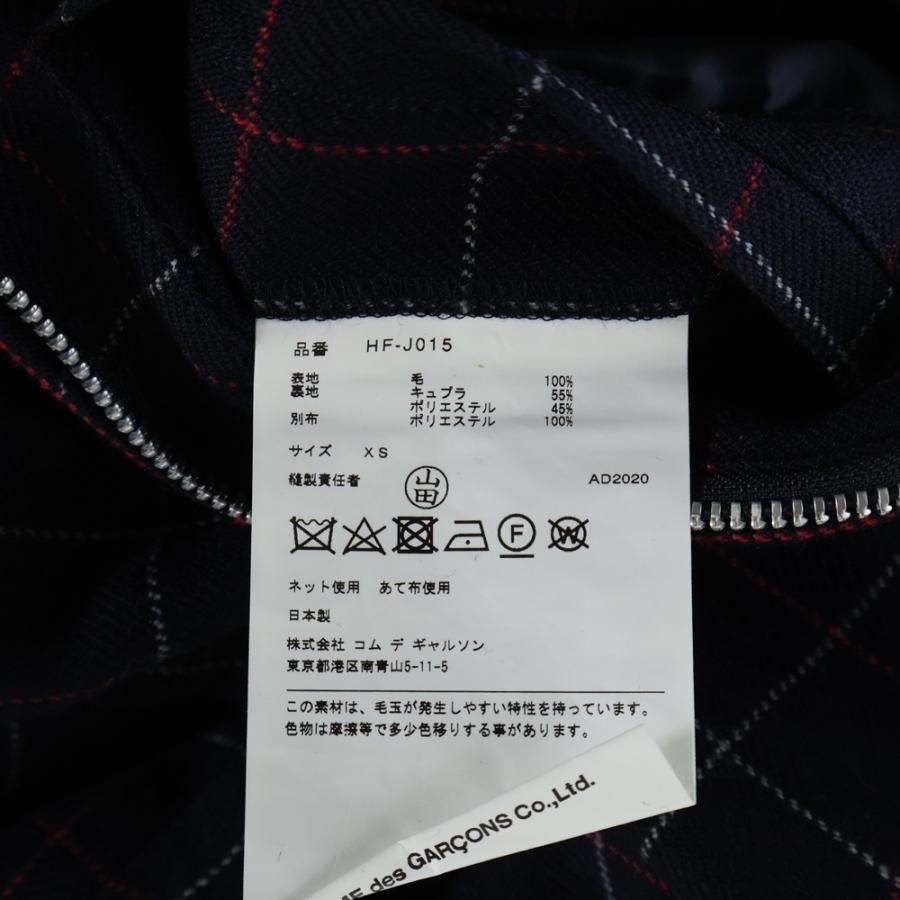 COMME des GARCONS HOMME コムデギャルソンオム 20AW ウール ジップ