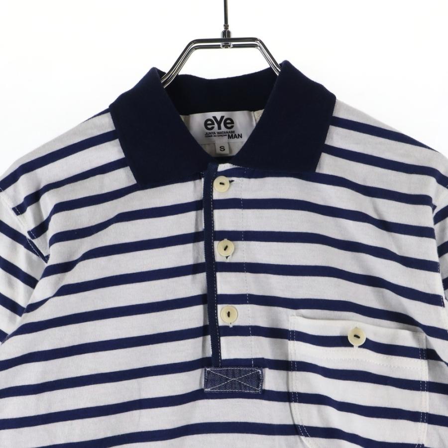 JUNYA WATANABE 半袖ボーダーポロシャツ COMME des GARCONS（コムデギャルソン） アイ コム デ ギャルソン