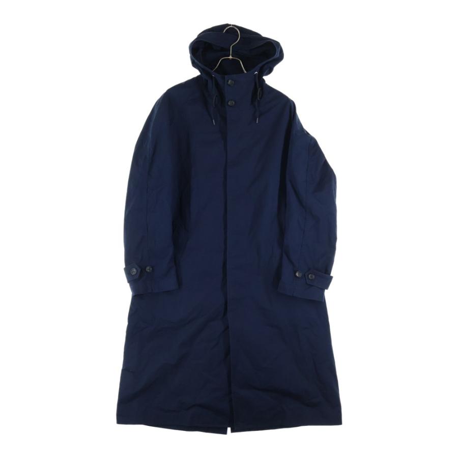 コムデギャルソンオム ネイビーメルトンピーコート 襟レザー付き 新品未使用品 COMME des GARCONS HOMME PLUS コムデギャルソンオムプリュス 18AW