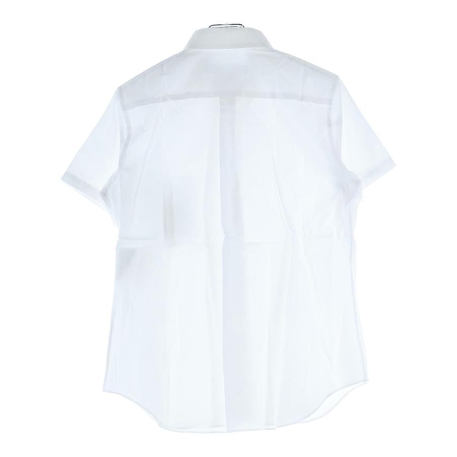 tricot COMME des GARCONS / トリココムデギャルソン | コットン ベーシック 半袖 シャツ | L | ホワイト | レディース トリココムデギャルソンtricot COMME des GARCONS襟スパンコール半袖