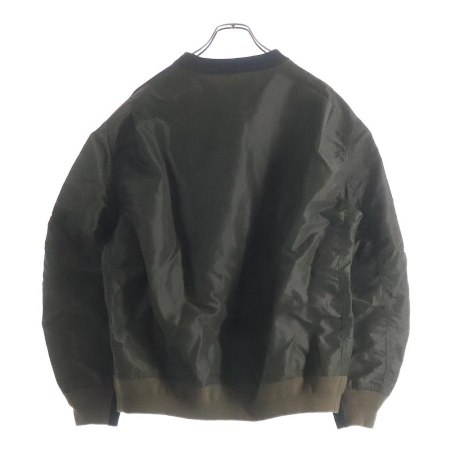 sacai / サカイ | Nylon Twill Mix Sponge Sweat Pullover トップス | 2 | ネイビー/カーキ | レディース sacai Navy & Khaki Sponge Sweat x Nylon Twill Hoodie Sacai
