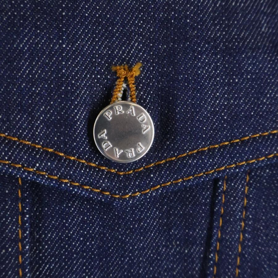PRADA（プラダ） 25SS ロゴ パッチ デニムトラッカー ジャケット