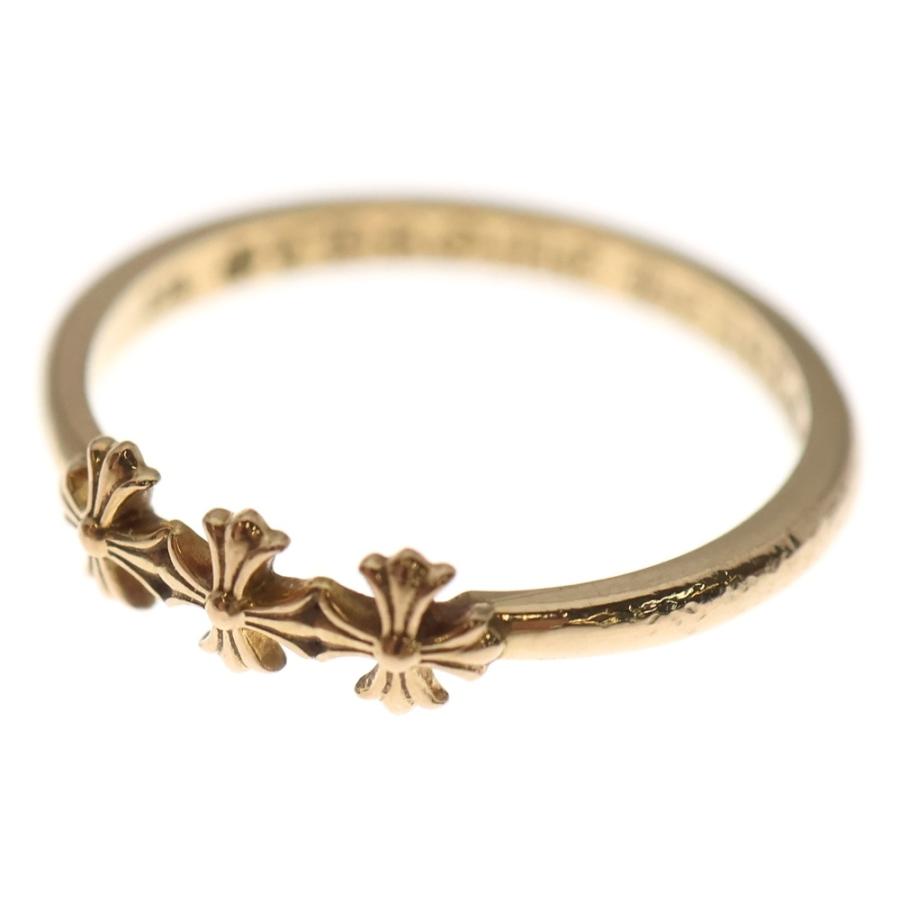 希少CHROME HEARTS トリプルCHプラスリング 希少CHROME HEARTS トリプルCHプラスリング ゴールドリング | Chrome