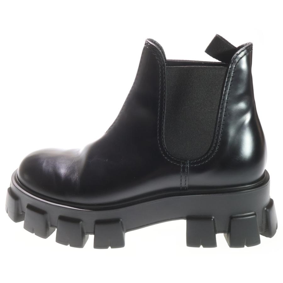 PRADA（プラダ） モノリス ブラッシュドレザー チェルシー サイドゴア
