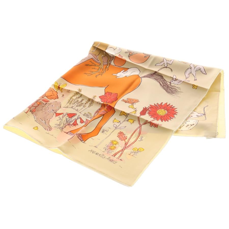 HERMES（エルメス） カレ90 スカーフ LE POMMIER SELLIER ル・ポミエ