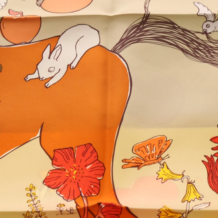 HERMES（エルメス） カレ90 スカーフ LE POMMIER SELLIER ル・ポミエ