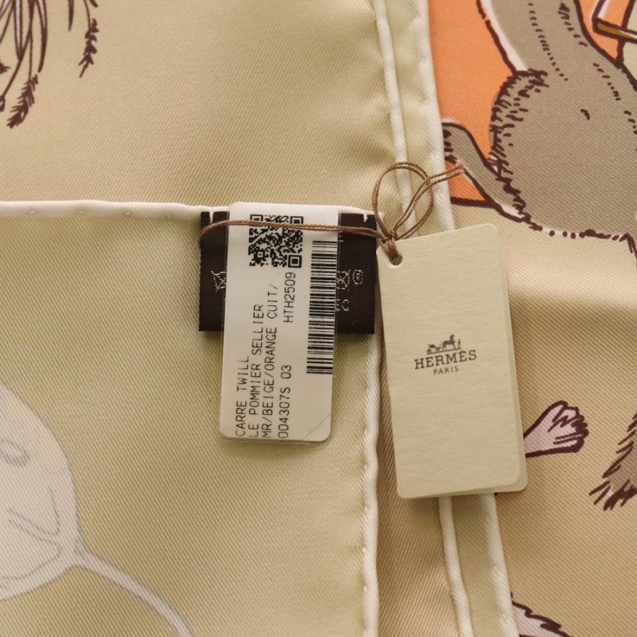 HERMES（エルメス） カレ90 スカーフ LE POMMIER SELLIER ル・ポミエ