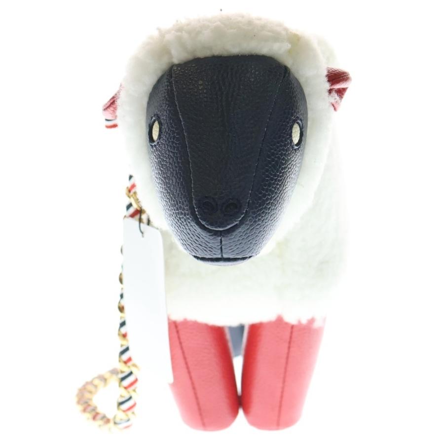 THOM BROWNE トムブラウン Sheep Shearling Shoulder Bag シープシェアリング ショルダーバッグ ホワイト THOM BROWNE（トム ブラウン） Sheep Shearling Shoulder Bag シープ