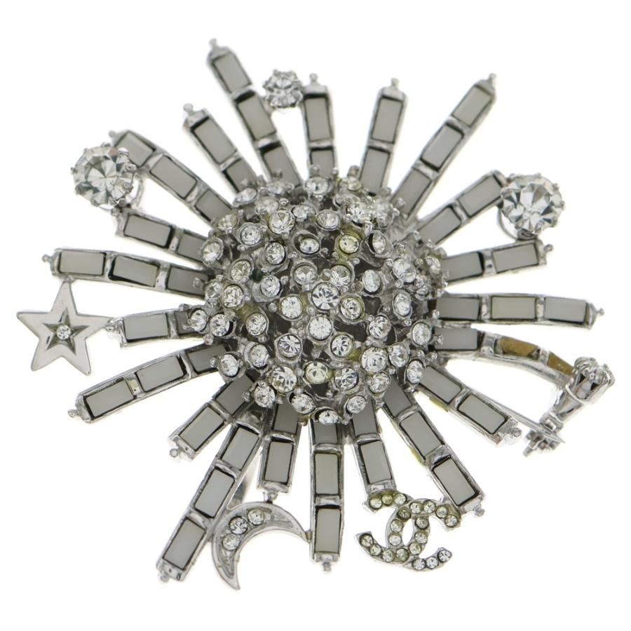 CHANEL（シャネル） ココマーク ラインストーン フラワーブローチ 06C