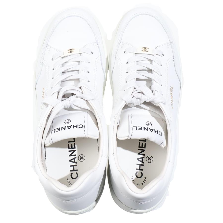 CHANEL（シャネル） ココマーク ロゴ レザー ローカットスニーカー