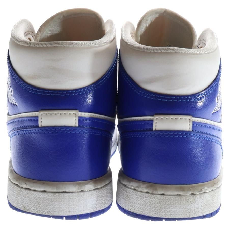 186000 現状品 NIKE ナイキ エアジョーダン1　 BQ6472-104 25.5 青/白 メンズ [0000000001599] ナイキウィメンズエアジョーダン1ミッドケンタッキーブルー NIKE WMNS