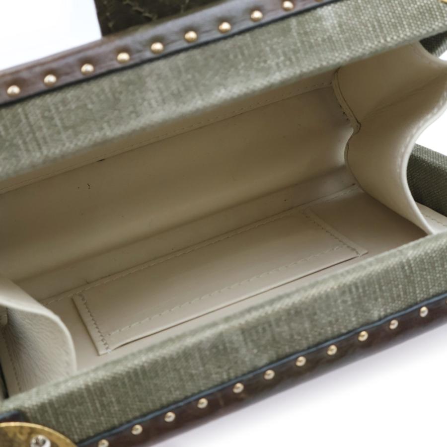 READY MADE レディメイド NANO TRUNK CASE ナノトランクケース ショルダーバッグ ヴィンテージコットン カーキ/ゴールド