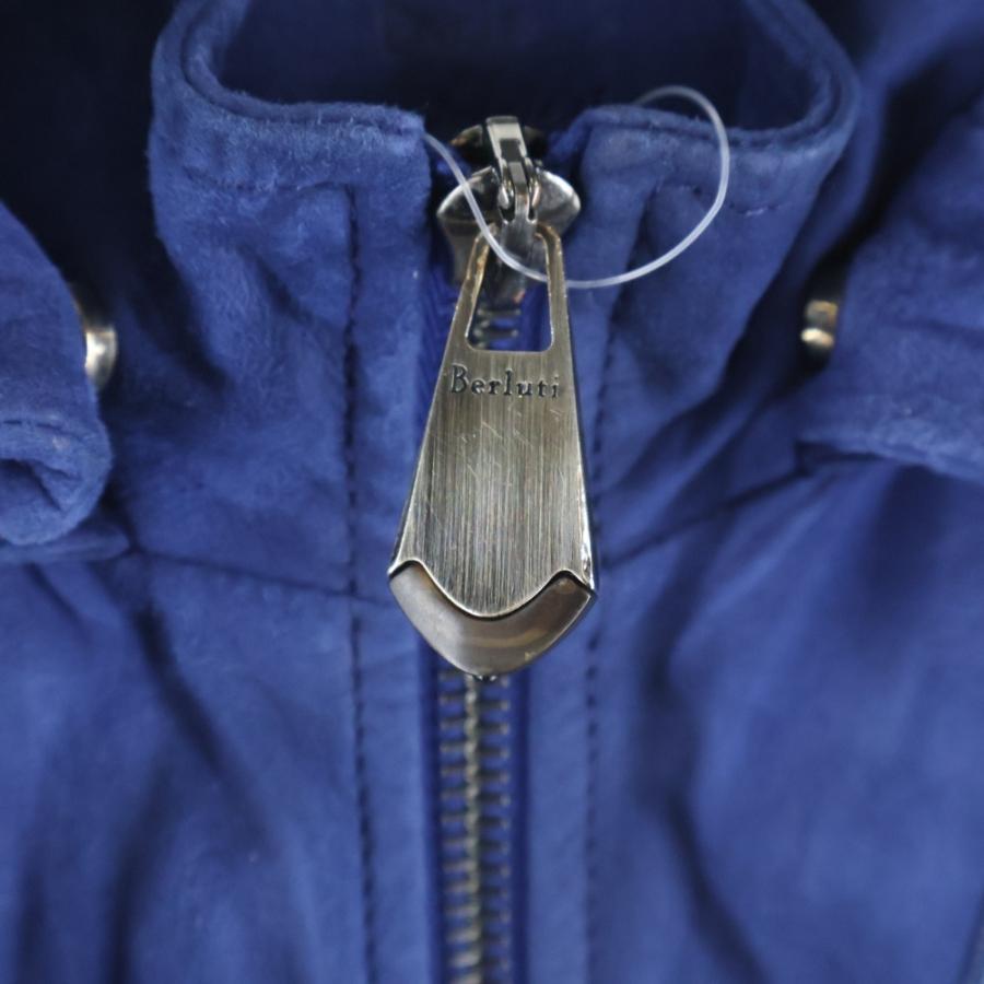 Berluti ベルルッティ スウェードレザー ジップアップパーカー ブルー R09LBU07KAAT_3