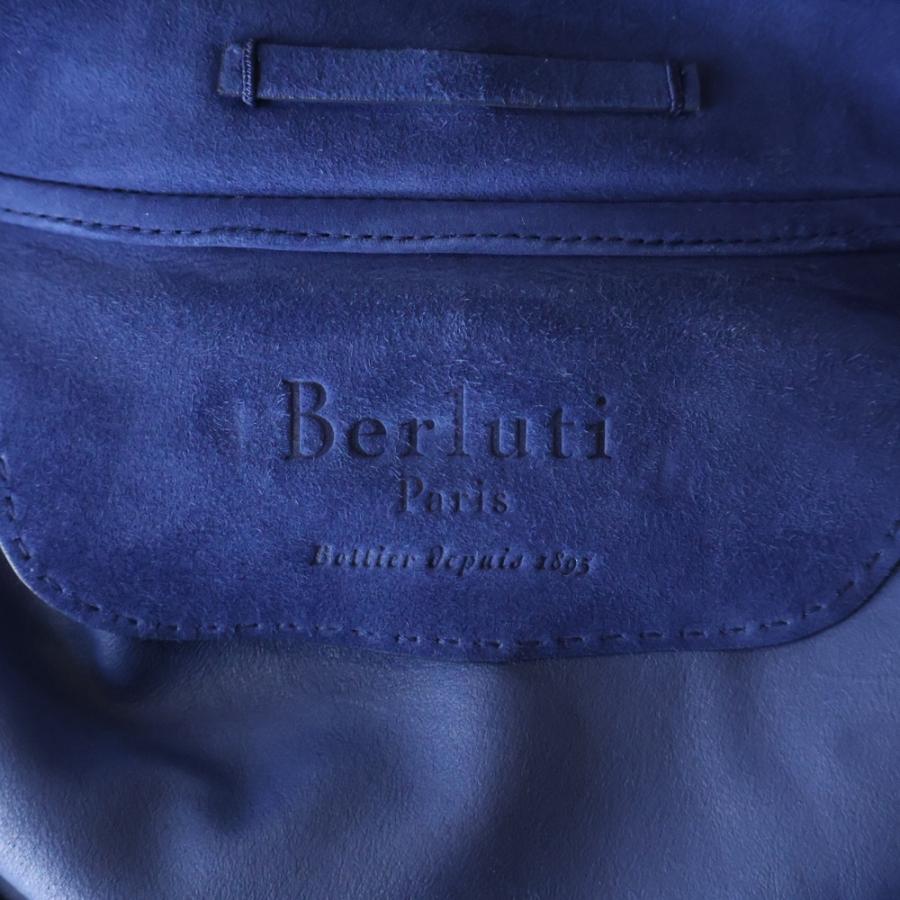 Berluti ベルルッティ スウェードレザー ジップアップパーカー ブルー R09LBU07KAAT_5
