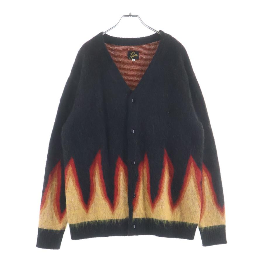 【Needles】モヘアカーディガン フレイム柄 Sサイズ Needles（ニードルス） 23AW×BEAMS JAPAN ビームス フレイムパターン