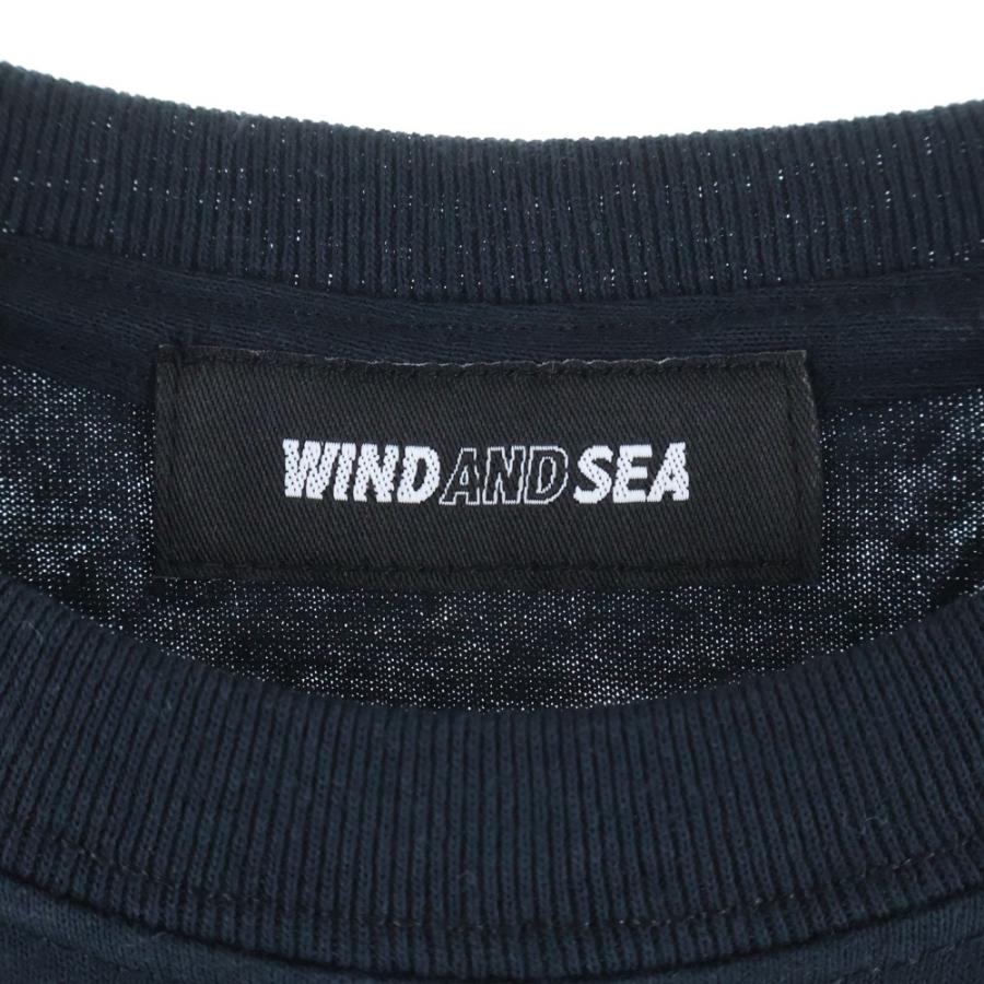 定価以下 新品 XL フォトプリント T-SHIRT PHOTO 20AW SEA（ウィンダンシー） AND WIND 青 黒 Tシャツ CORDURA SEA AND WIND トップス