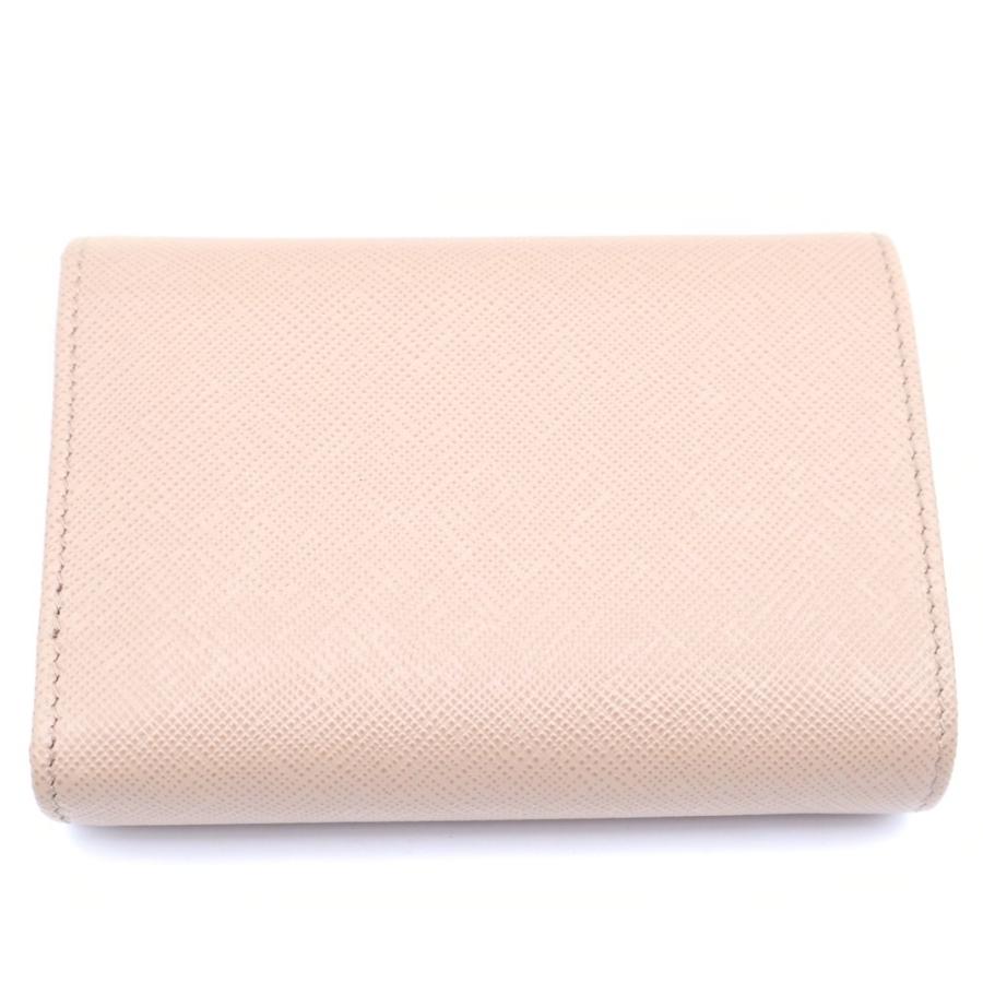 PRADA（プラダ） サフィアーノ 三つ折り財布 ピンク : BRING Yahoo