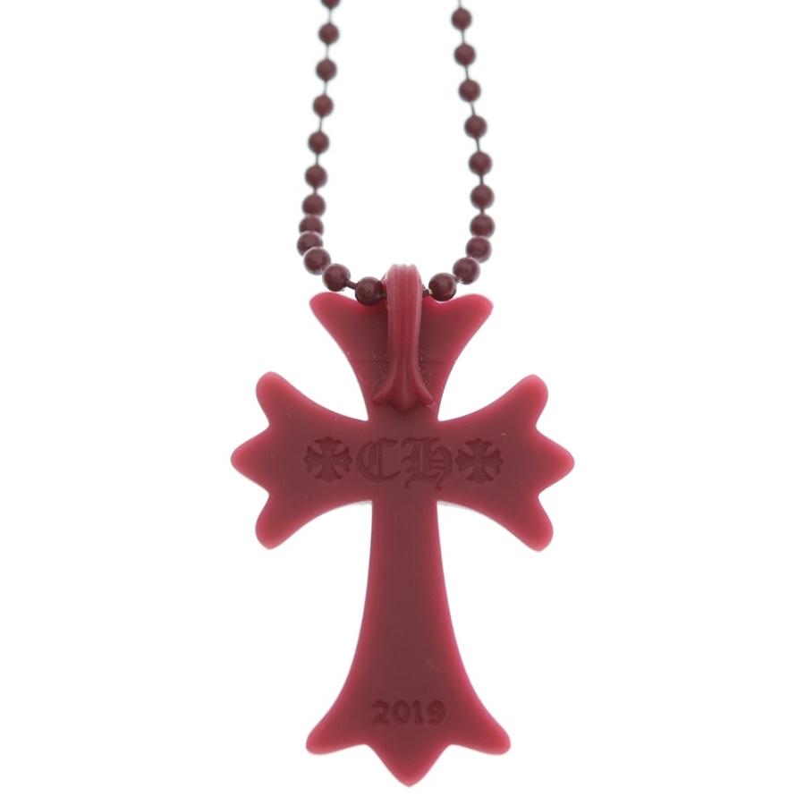 CHROME HEARTS クロムハーツ ラバークロス ネックレス ワイン CHROME HEARTS（クロムハーツ） RUBBER CH CRS SML スモールCHクロス