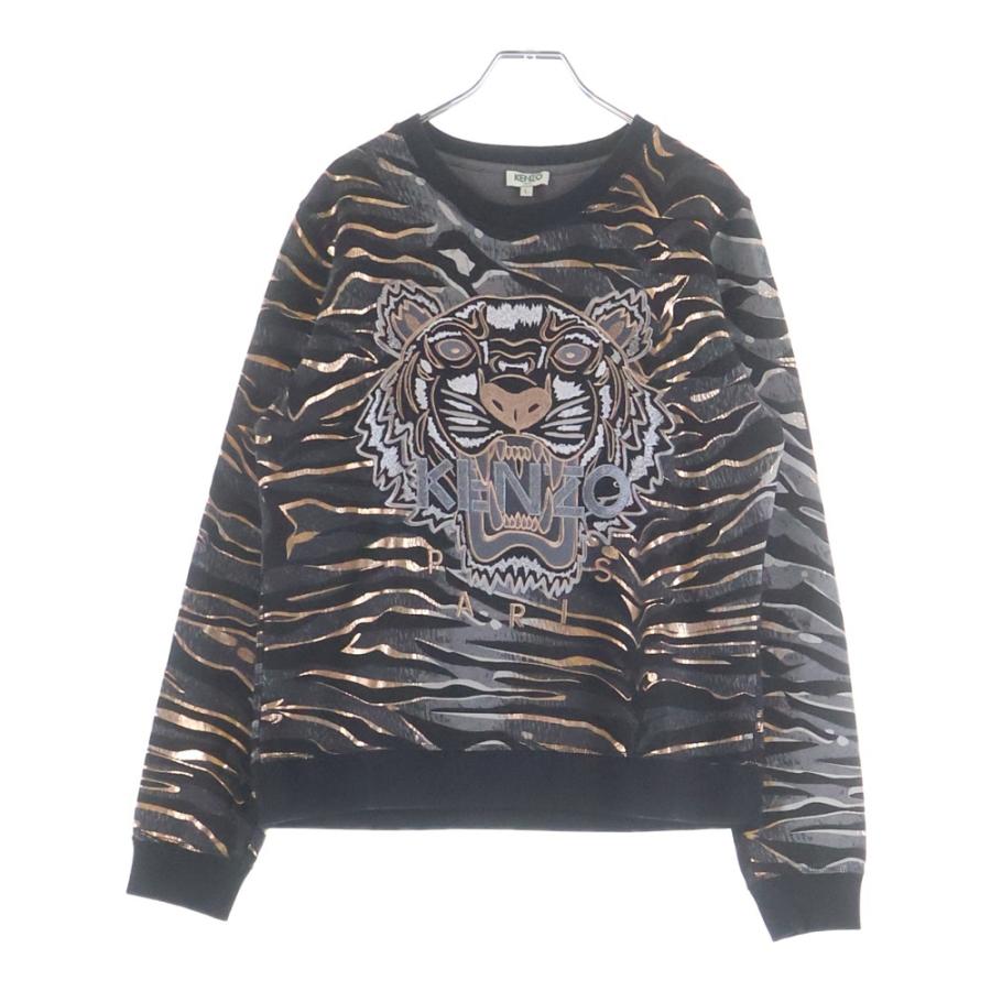 KENZO 虎刺繍 クルーネック トレーナー S KENZO（ケンゾー） Tiger Stripes Sweatshirt タイガー刺繍 クルー
