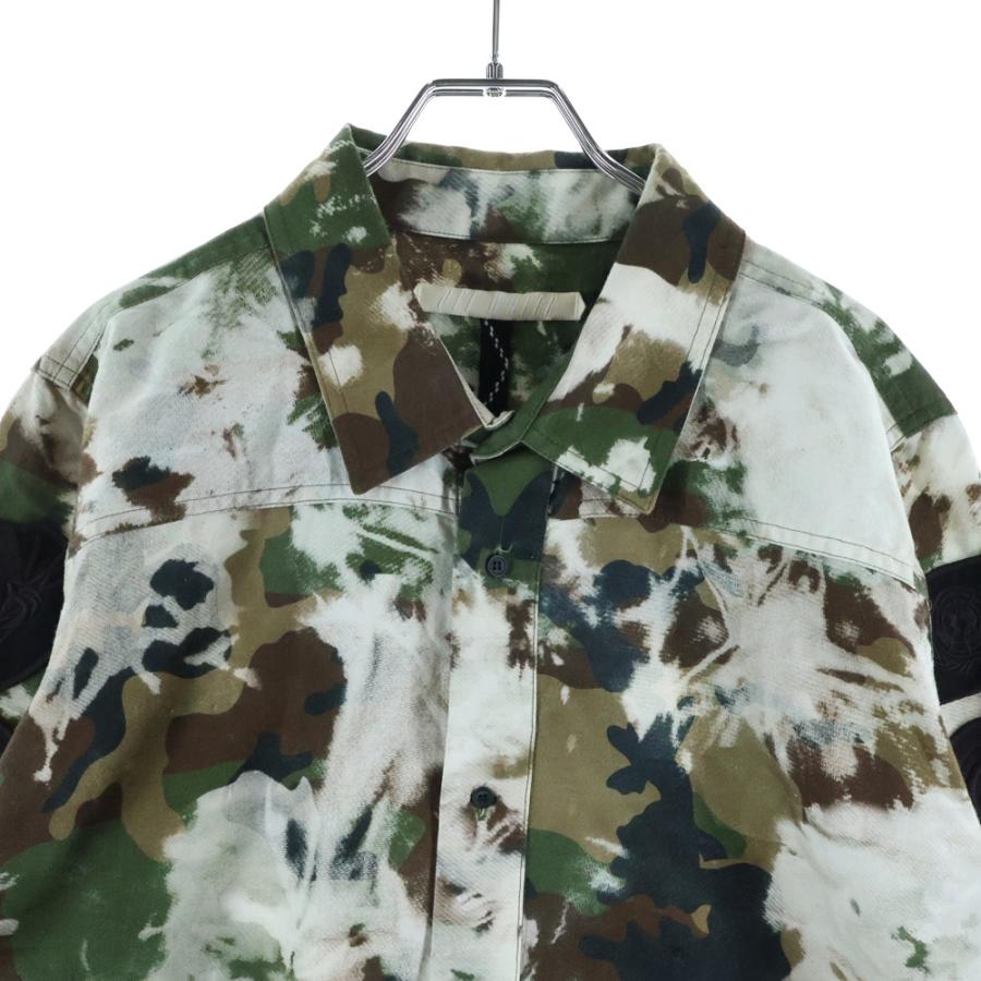 OFF-WHITE オフホワイト 16SS Camouflage Shirt ロゴワッペン 