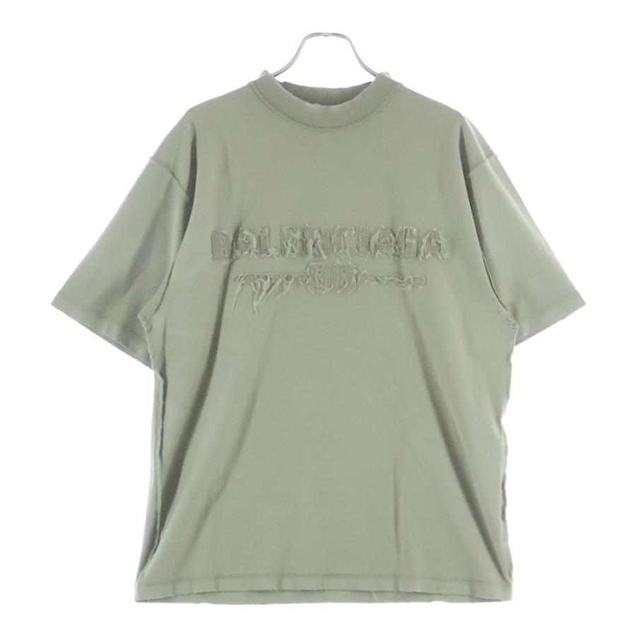 balenciaga 25ss 再構築　tシャツ　サイズ4 BALENCIAGA（バレンシアガ） 25SS Medium Fit T-Shirt ダメージ加工