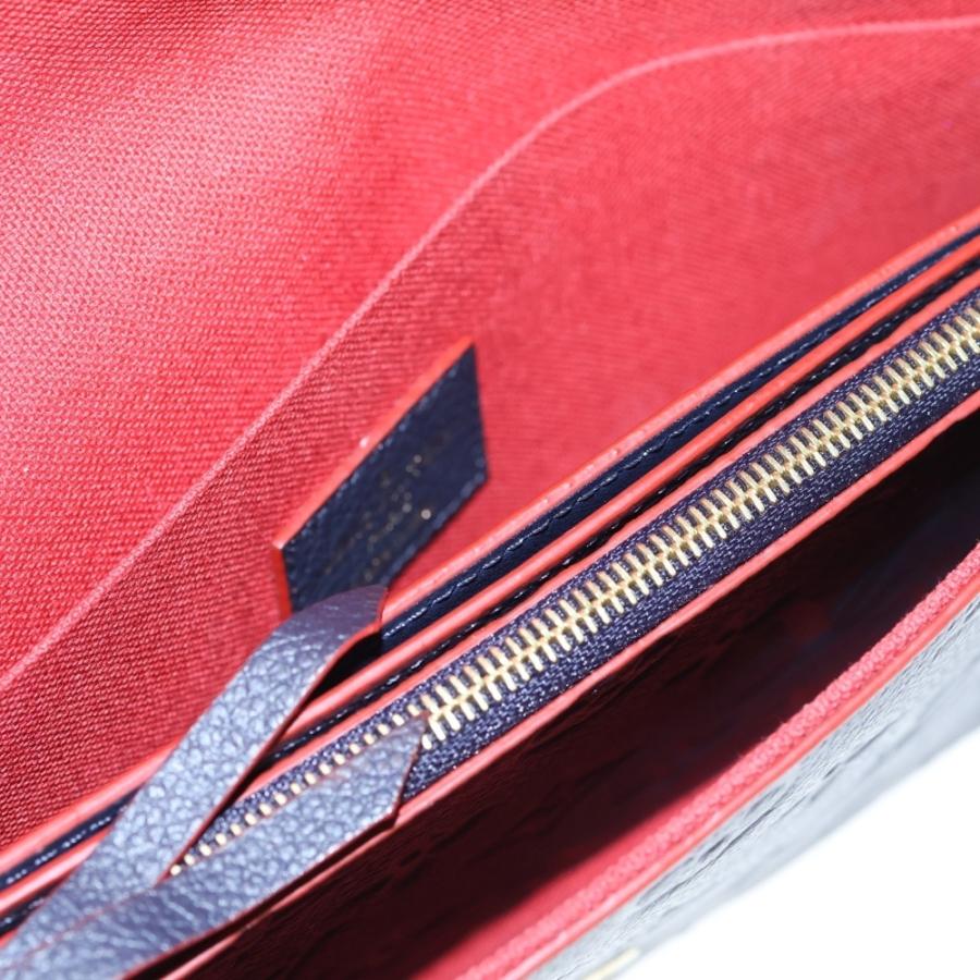 LOUIS VUITTON ルイヴィトン モノグラムアンプラント ポシェット フェリーチェ チェーンショルダーバッグ ネイビー レディース M64099