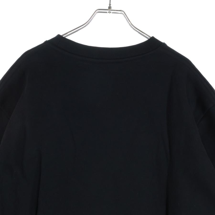 RAF SIMONS ラフシモンズ 22AW Sweatshirt ロゴプリント クルーネックスウェットトレーナー ブラック 222-165E RAF SIMONS（ラフ シモンズ） 22AW Sweatshirt ロゴプリント クルー