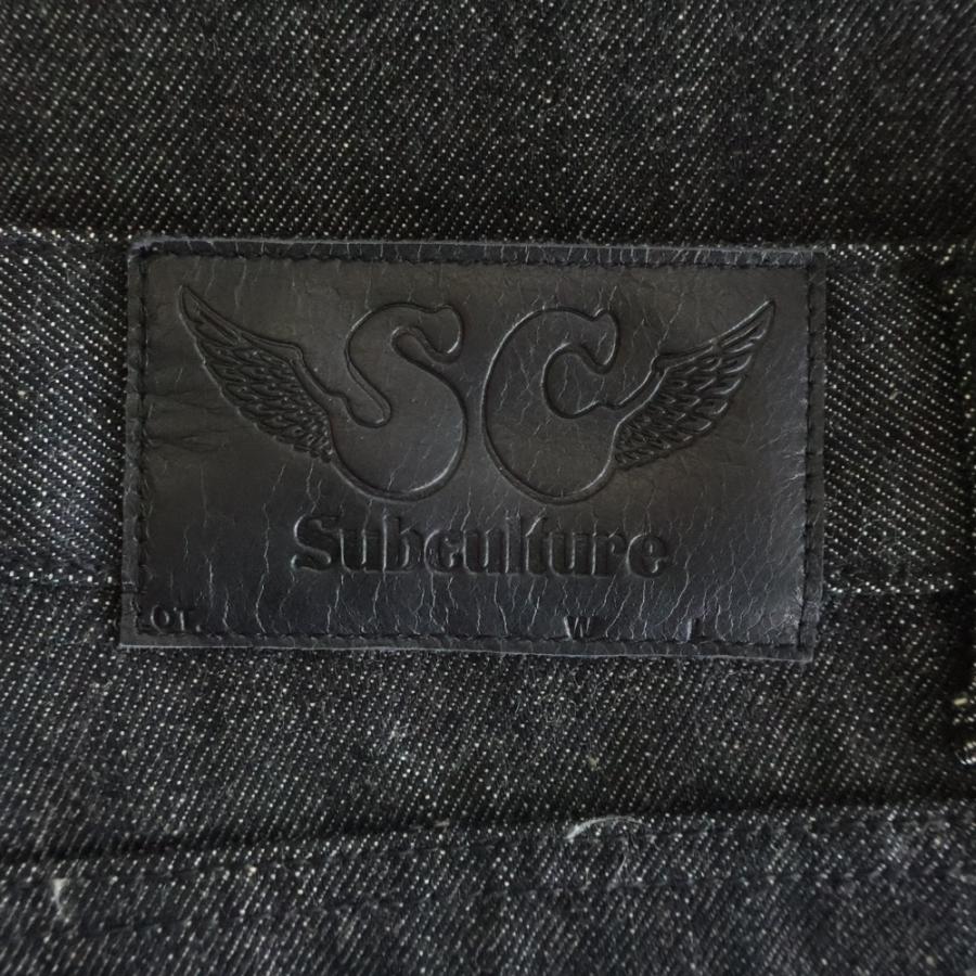 SUBCULTURE サブカルチャー S01XX BLACK DENIM PANTS SCPT-CL11
